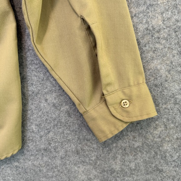 Vintage Big Yank Work Mates Button Shirt Mens Large 15.5 Unions Made 70s Pockets - Picture 11 of 11